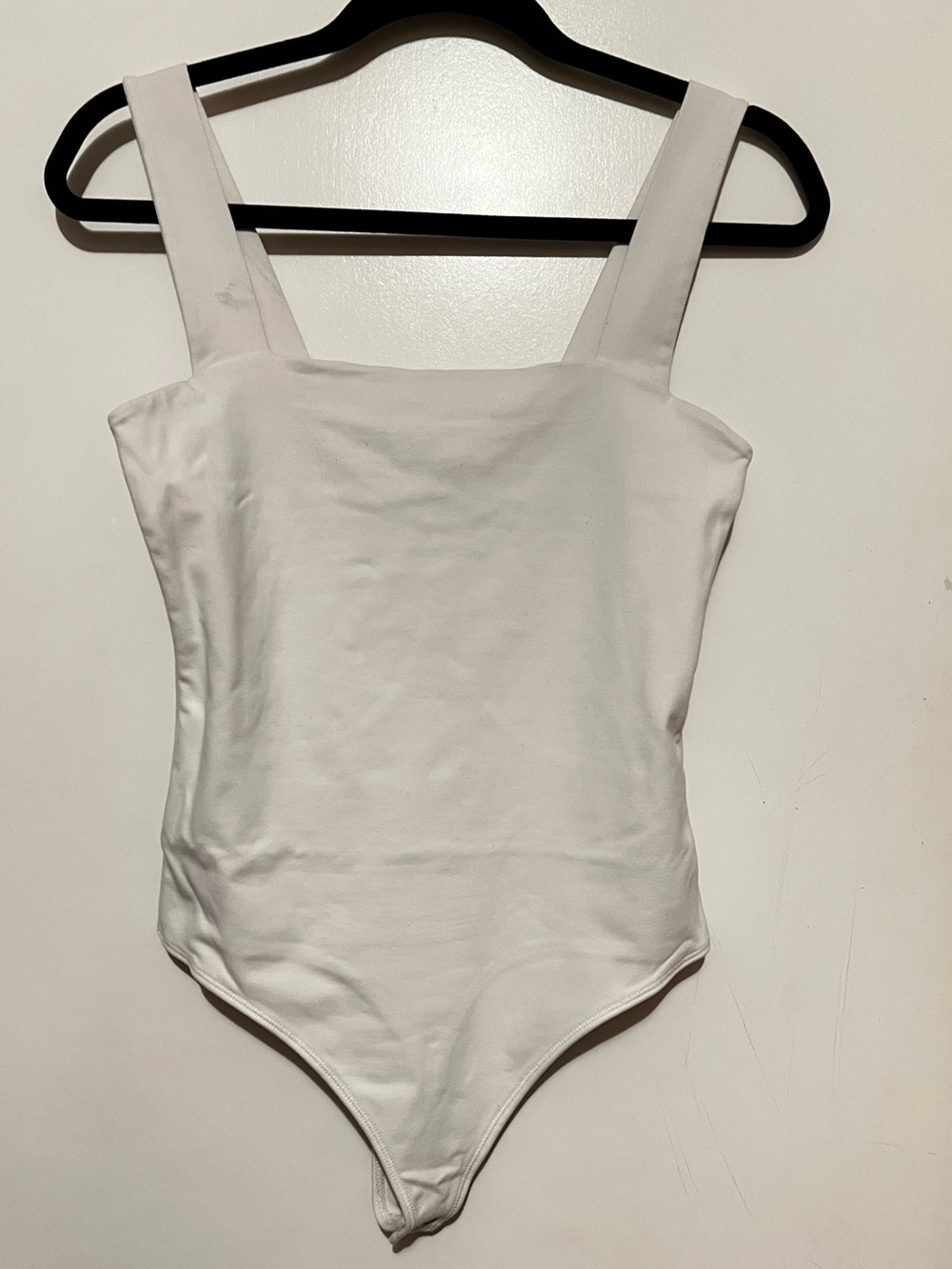Abercrombie & Fitch White Square-Neck Bodysuit